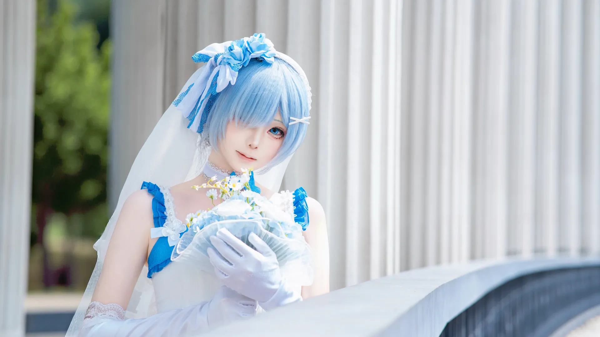 cosplay, 婚纱cos, 蕾姆cos, re0, 蕾姆 - 第3张