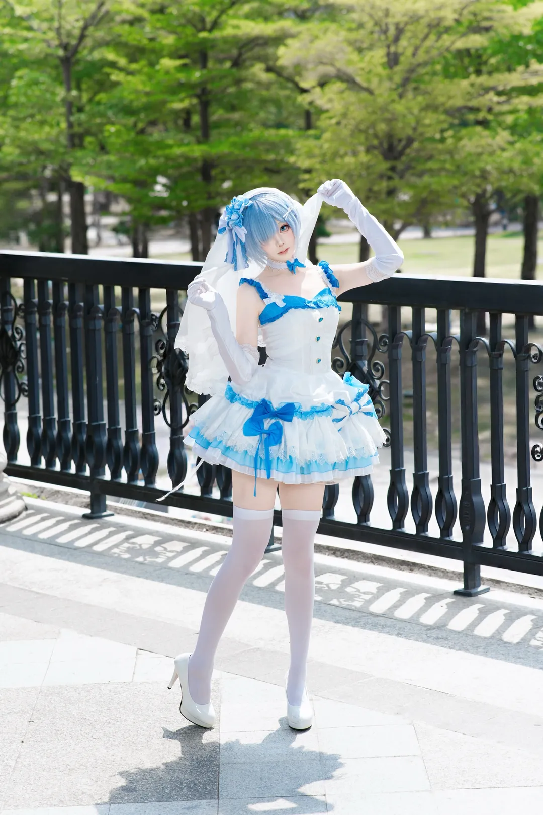 cosplay, 婚纱cos, 蕾姆cos, re0, 蕾姆 - 第4张