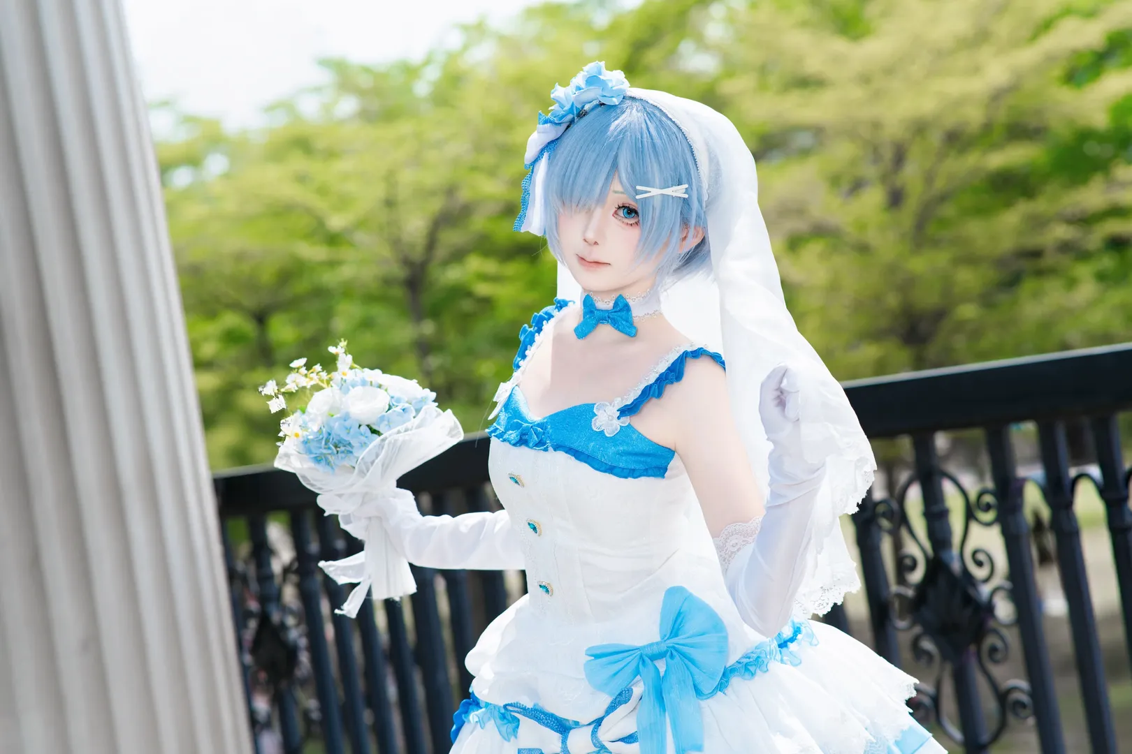 cosplay, 婚纱cos, 蕾姆cos, re0, 蕾姆 - 第5张