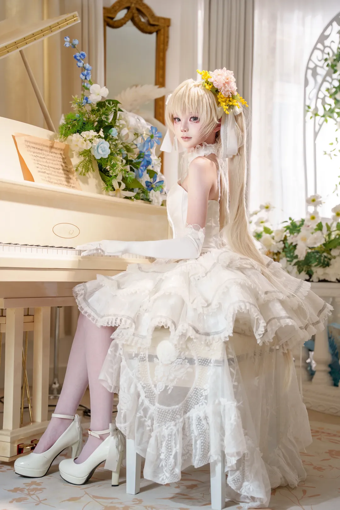 Cosplay, Kasugano Sora cosplay, Sora-chan, Pure White Wedding, Formal dress photoshoot - Image 2