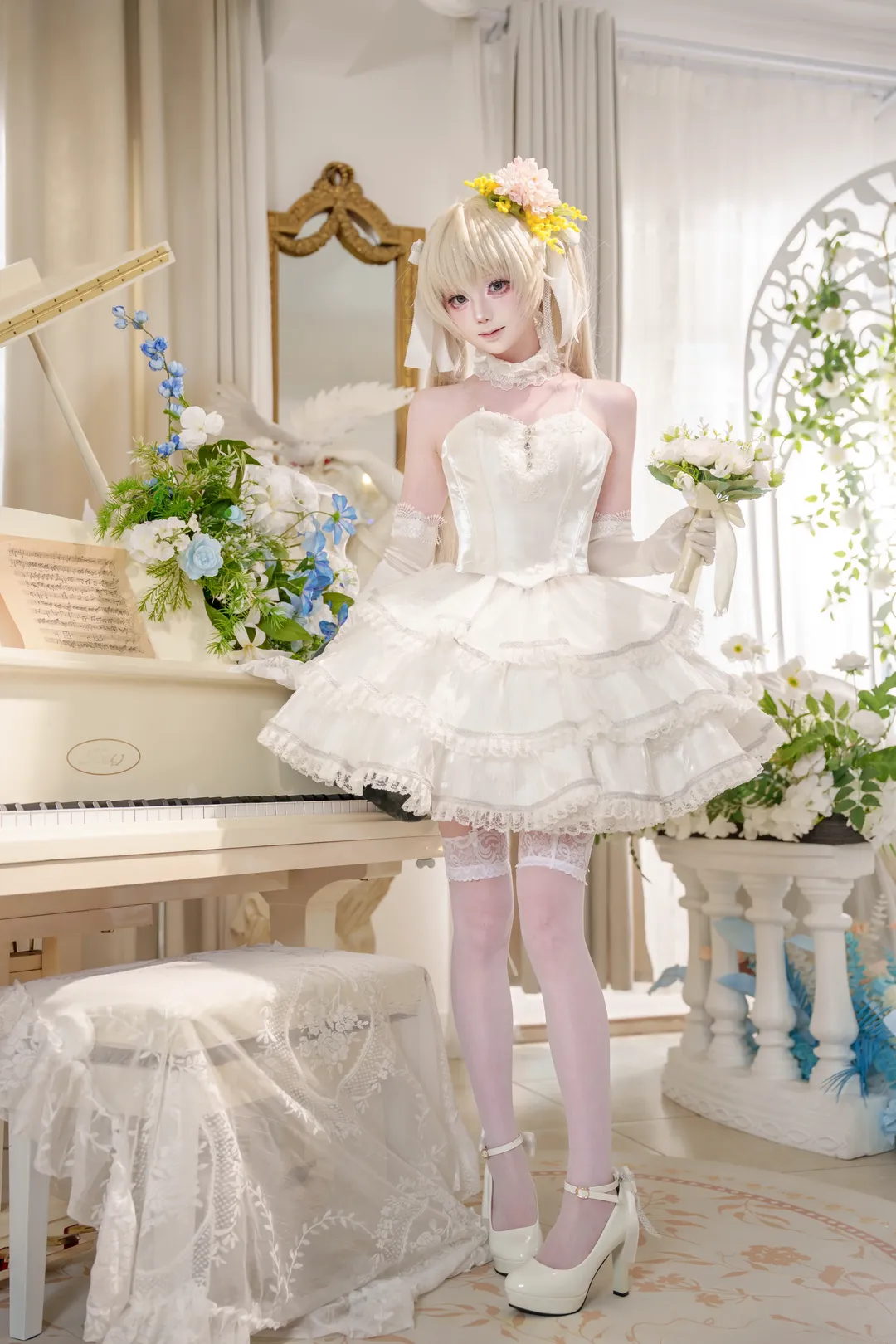 Cosplay, Kasugano Sora cosplay, Sora-chan, Pure White Wedding, Formal dress photoshoot - Image 3