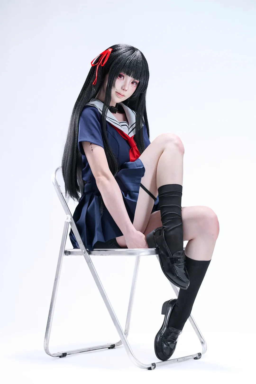 白ホリ撮影, 美的, キャンパススタイル, コーディネート, 女子高生 - 2枚目