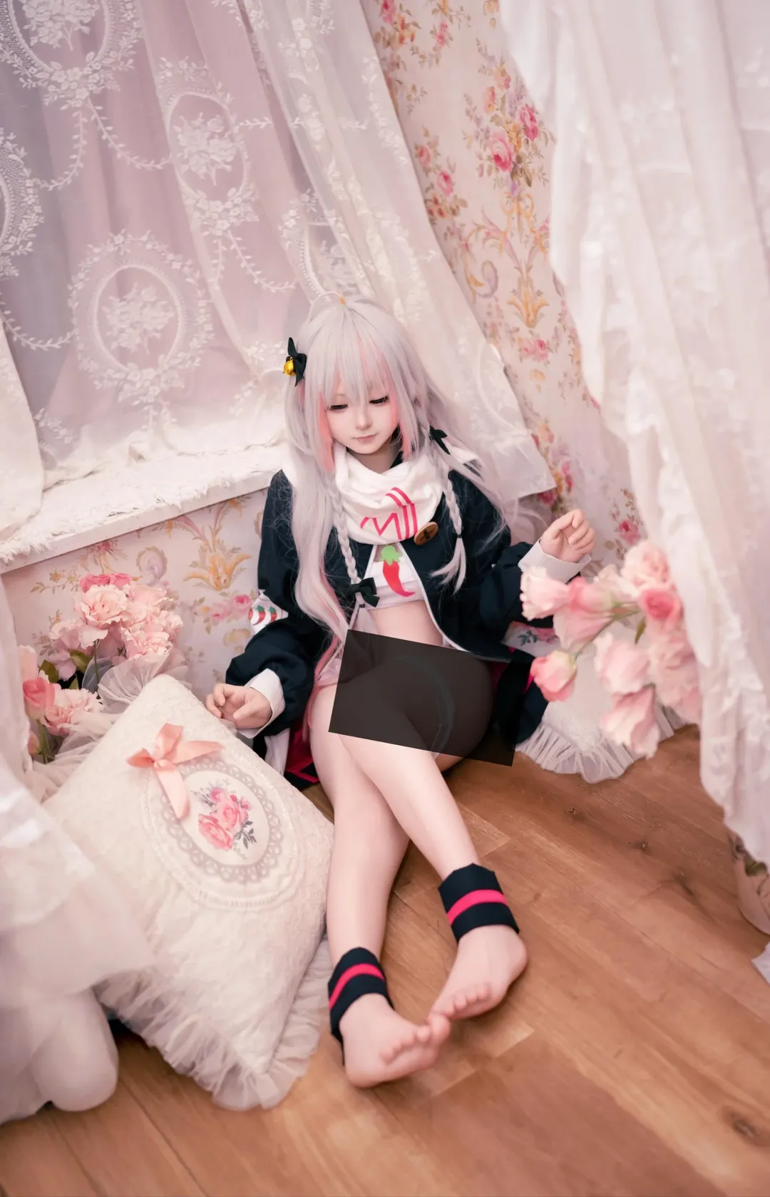 神乐七奈cos, 虚拟主播, 白毛cos, 少女风摄影, 日常cosplay - 第2张