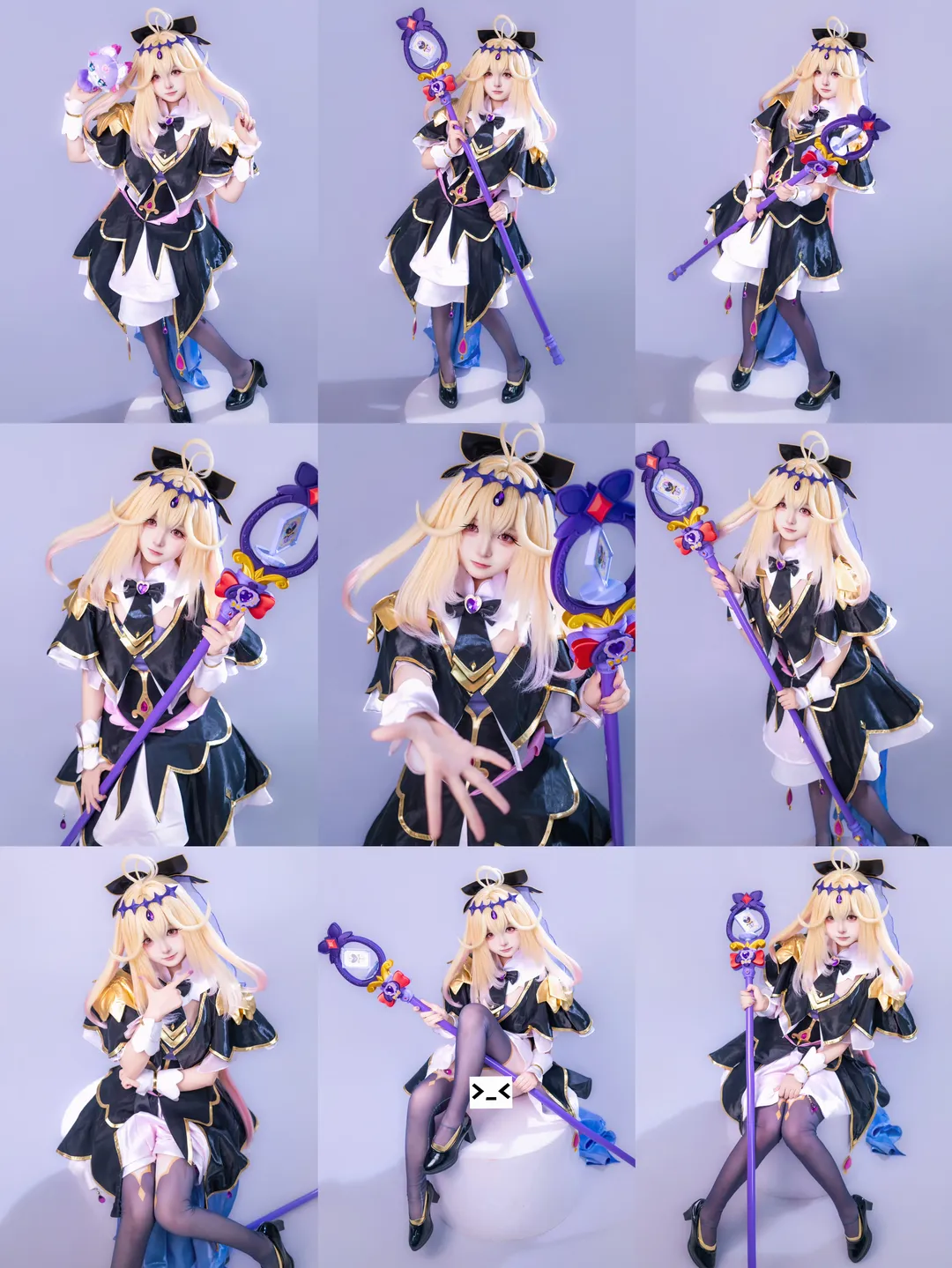 白棚拍摄, cosplay, 魔法少女, 森亚露露卡cos, 名侦探光之美少女 - 第1张