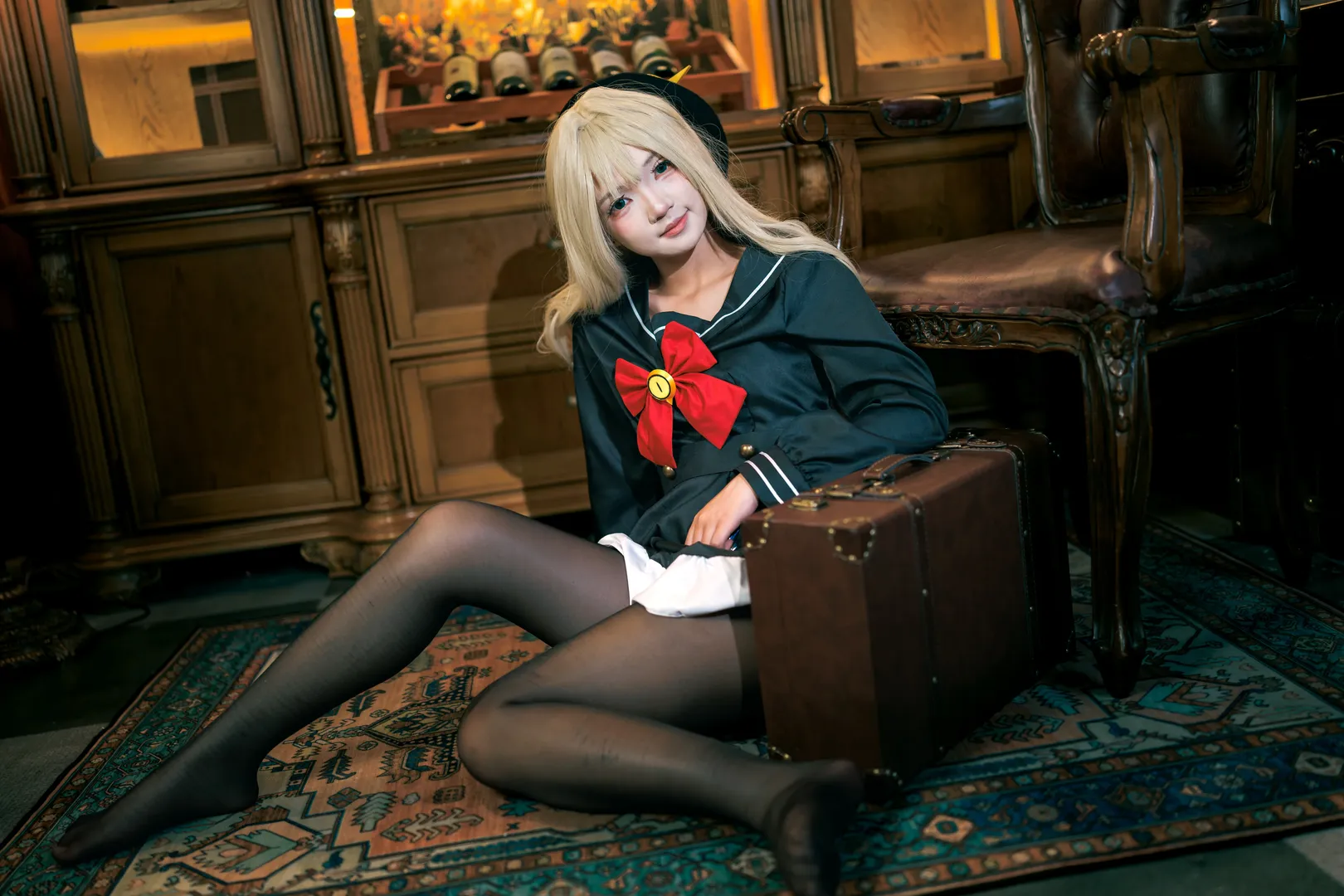 cosplay, 蔚蓝档案, 复古风, 笑面教授cos, 学院制服 - 第4张