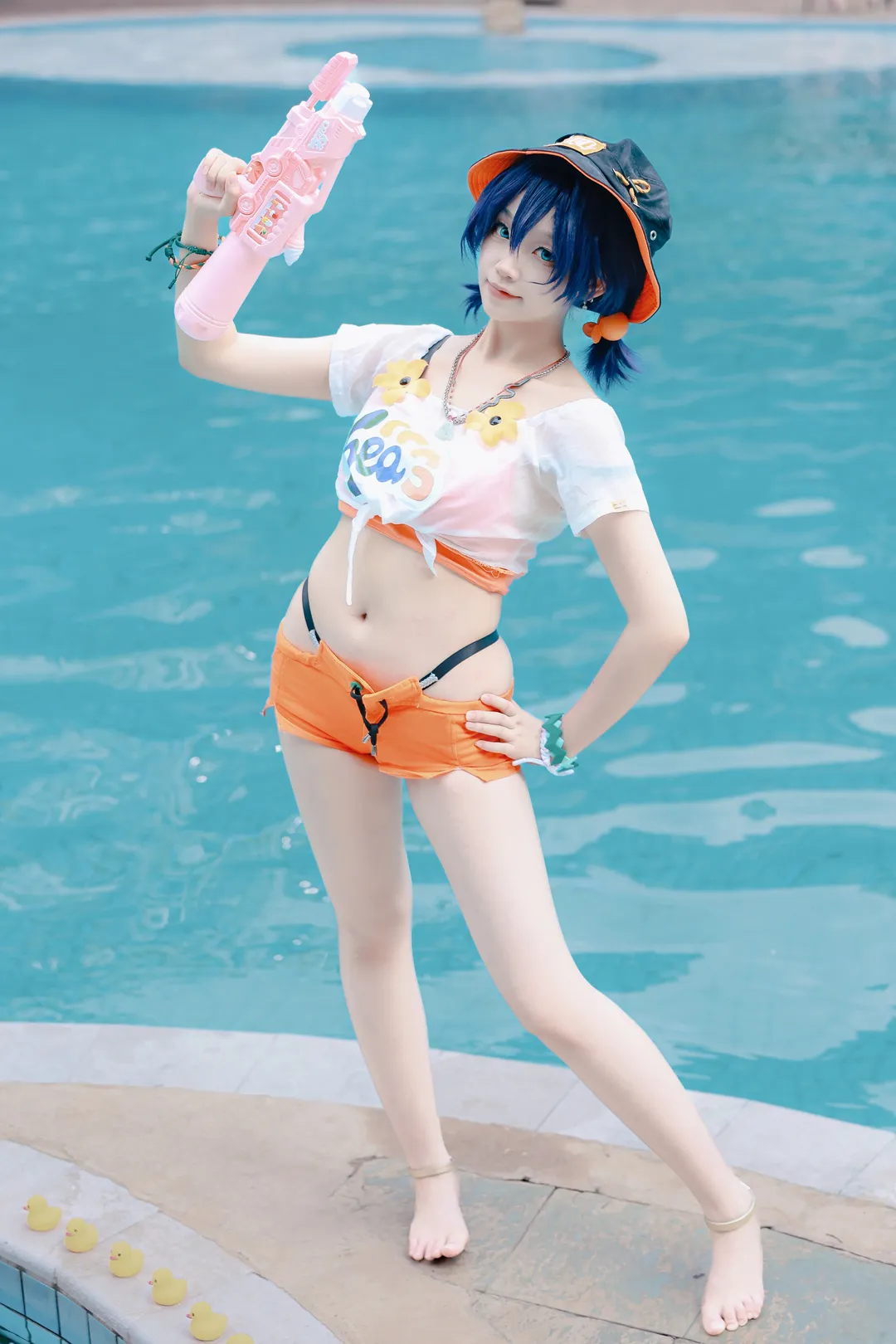 绝区零, cosplay, 二次元摄影, 泳装cos, 玲cos - 第1张
