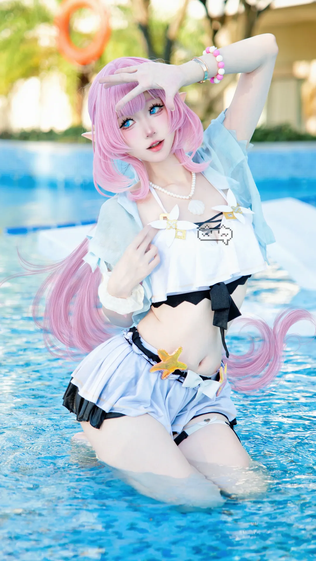 Elysia Cosplay, Outdoor photography, Swimsuit cosplay, Elf ears cosplay, Summer Fairy