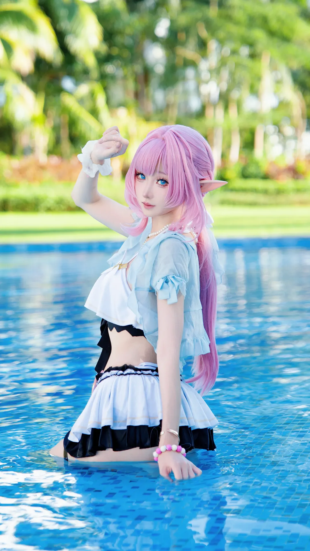 エリシア コスプレ, 屋外写真, 水着コスプレ, エルフ耳コスプレ, 夏の妖精さん - 2枚目
