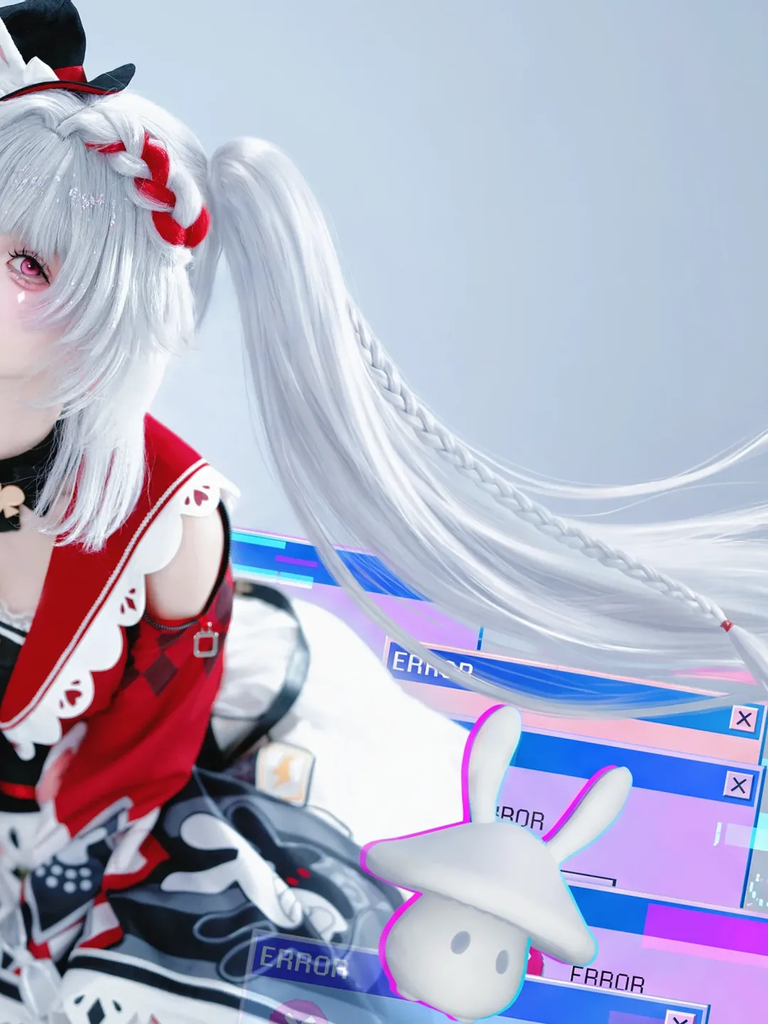 崩坏星穹铁道, 花火cos, 二相乐园, cosplay摄影, 赛博故障风 - 第2张