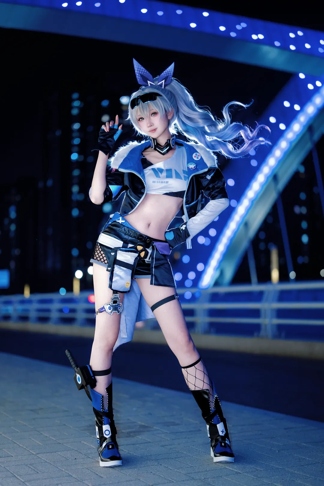 Cosplay, Honkai: Star Rail, Cyberpunk, Silver Wolf cosplay, Silver Wolf