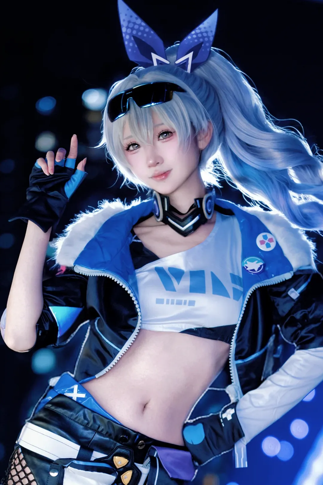 Cosplay, Honkai: Star Rail, Cyberpunk, Silver Wolf cosplay, Silver Wolf - Image 3