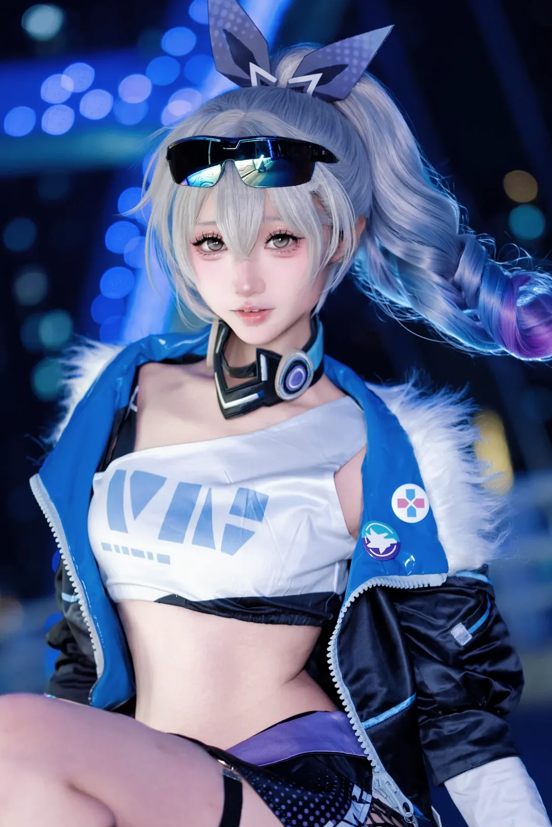 Cosplay, Honkai: Star Rail, Cyberpunk, Silver Wolf cosplay, Silver Wolf - Image 4