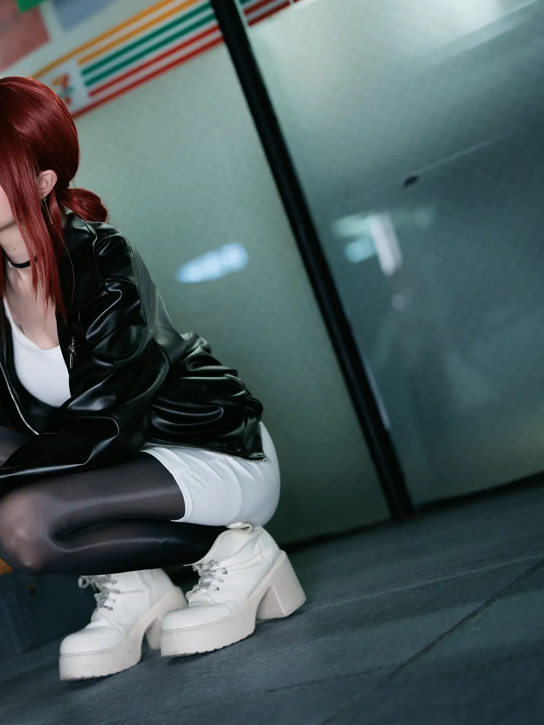 cosplay, 红发造型, 山田小姐cos, 街头风穿搭, 便利店 - 第3张