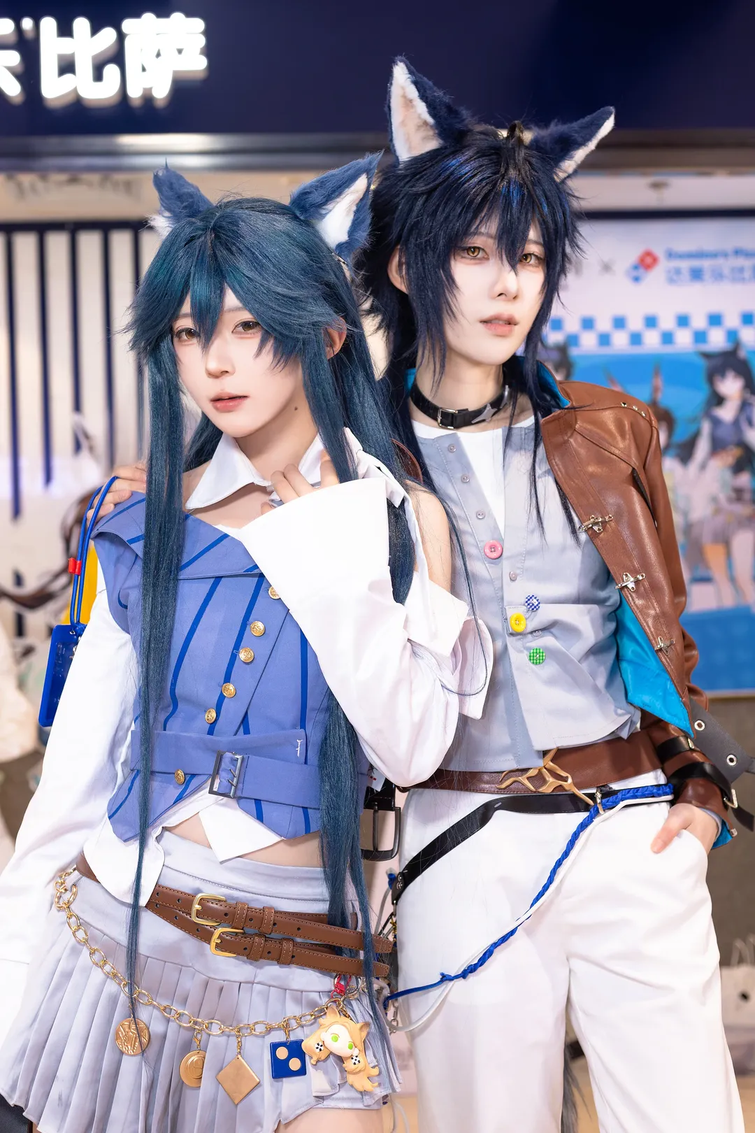 Duo cosplay, Arknights, Casual cosplay, Texas cosplay, Domino's collaboration
