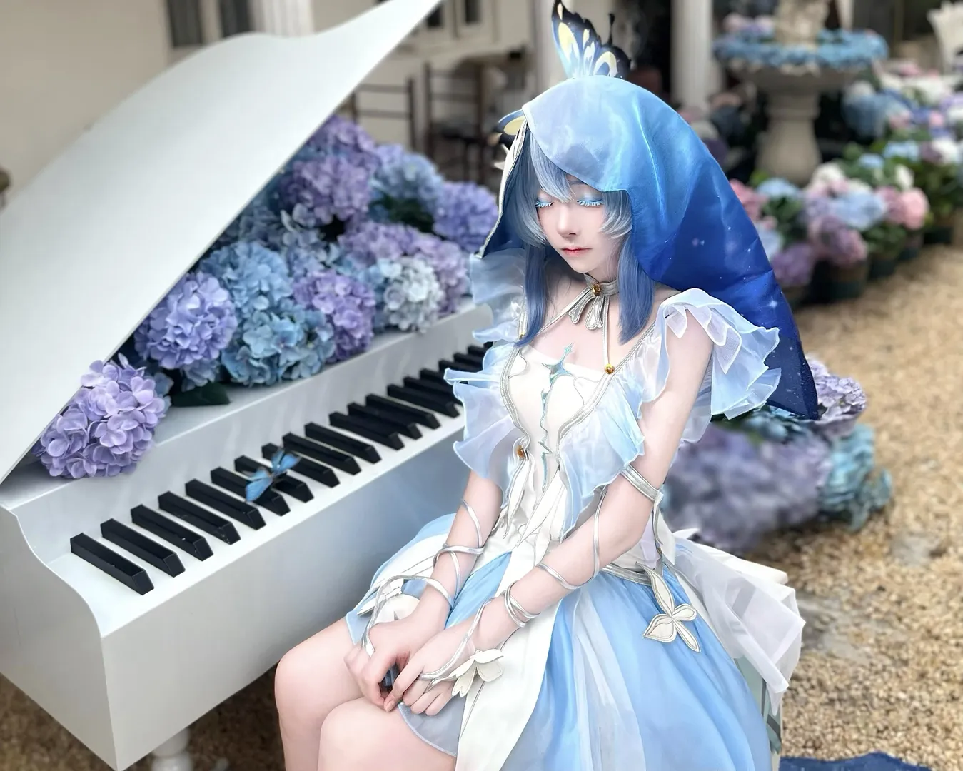鸣潮, 唯美摄影, cosplay, 守岸人cos, 蓝色系 - 第3张