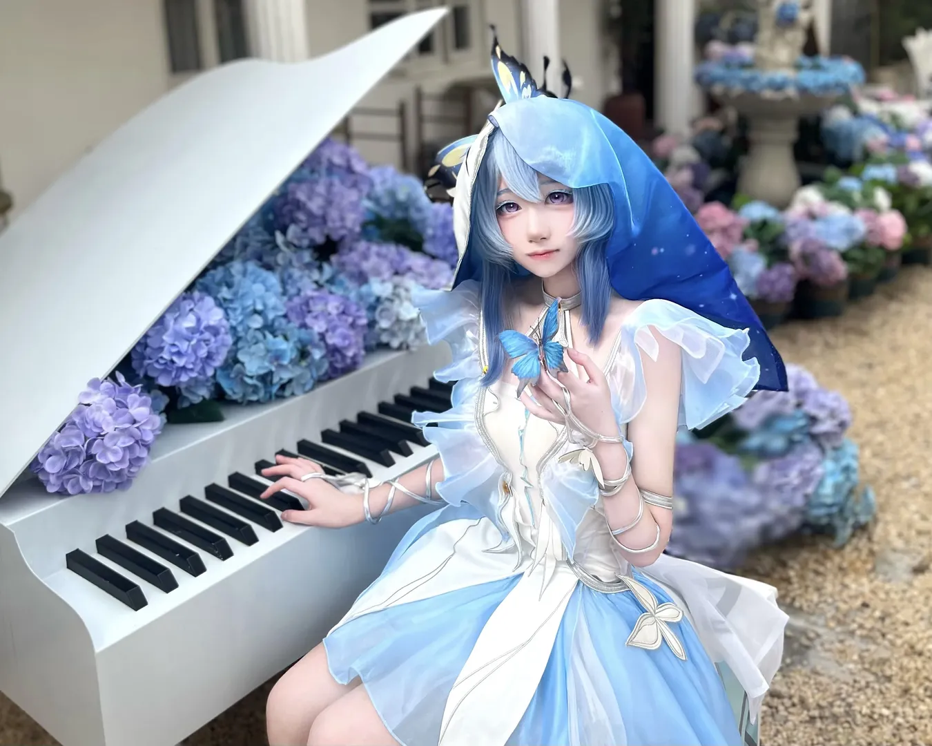 鸣潮, 唯美摄影, cosplay, 守岸人cos, 蓝色系 - 第4张