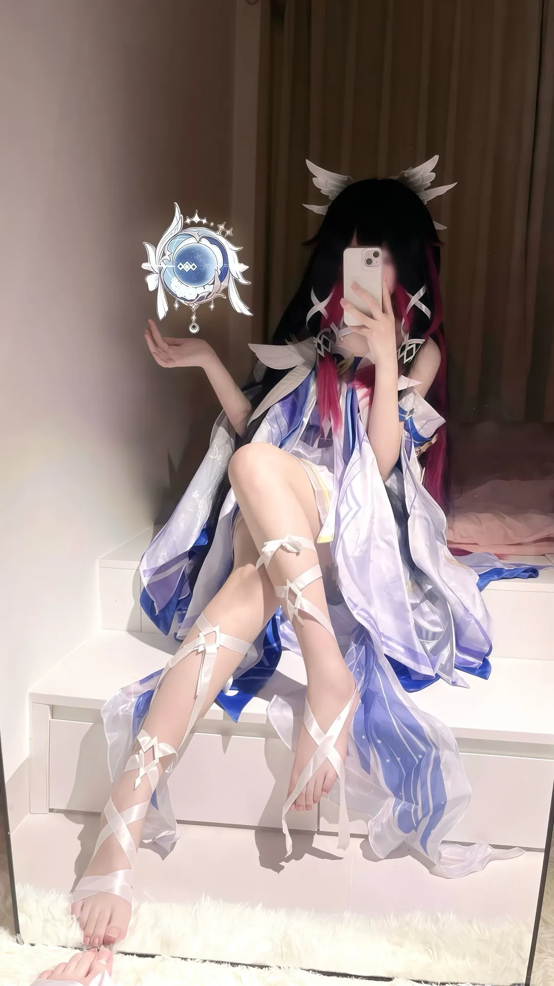 原神, 唯美摄影, 哥伦比娅cos, 少女感, 月亮主题