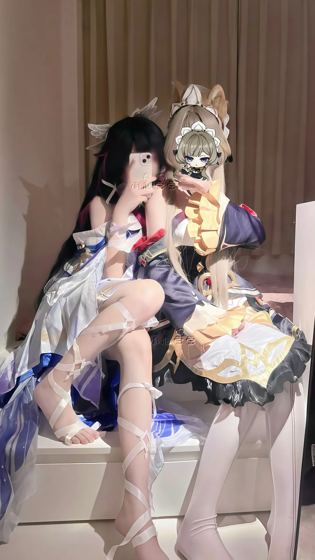 ロールプレイ, 原神, コロンビーナ コスプレ, 二次元撮影, サンドローネ - 1枚目