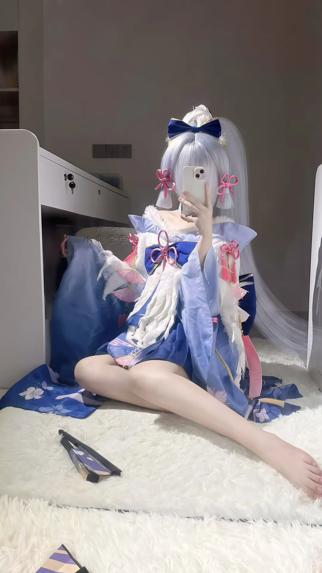 Genshin Impact, Anime cosplay, Kamisato Ayaka cosplay, Heron Princess, Cosplay outfit sharing