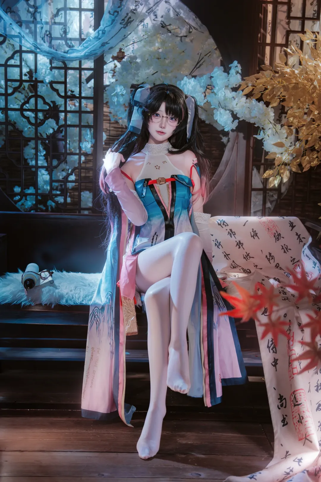 鸣潮, 摄影, 折枝cos, 国风, 眼镜娘 - 第2张