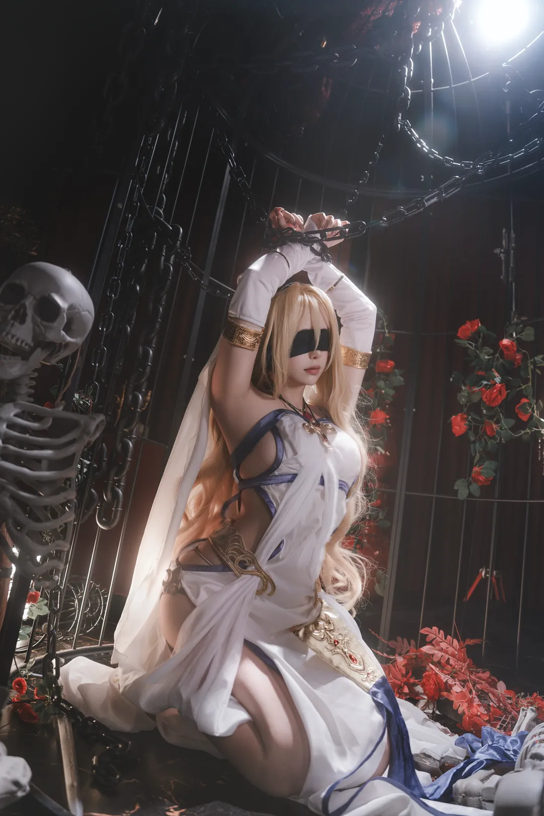 氛围感, cosplay摄影, 暗黑风, 剑之圣女cos, 哥布林杀手