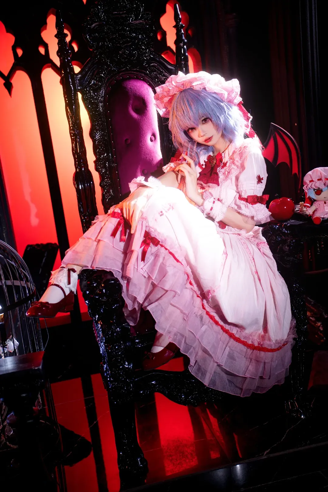 Anime-style photography, Touhou Project, Remilia cosplay, Gothic Lolita, Vampire cosplay - Image 1