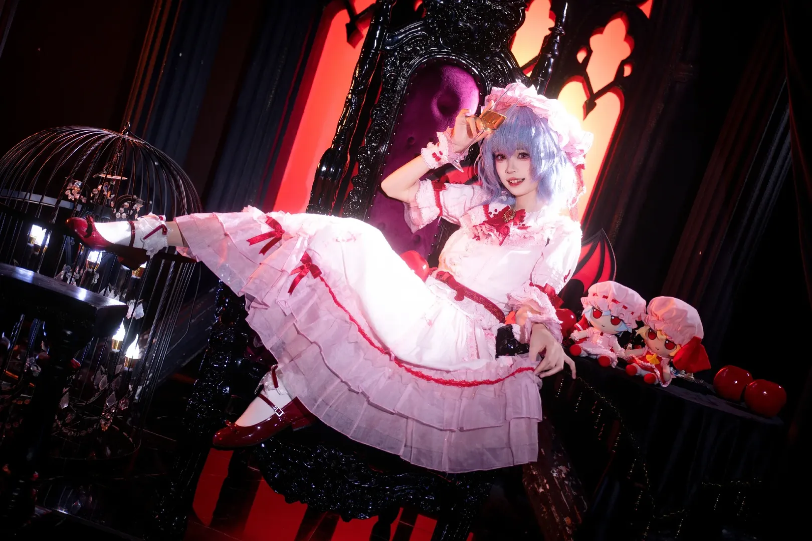 二次元撮影, 東方Project, レミリアコスプレ, ゴシック・ロリータ, 吸血鬼コスプレ