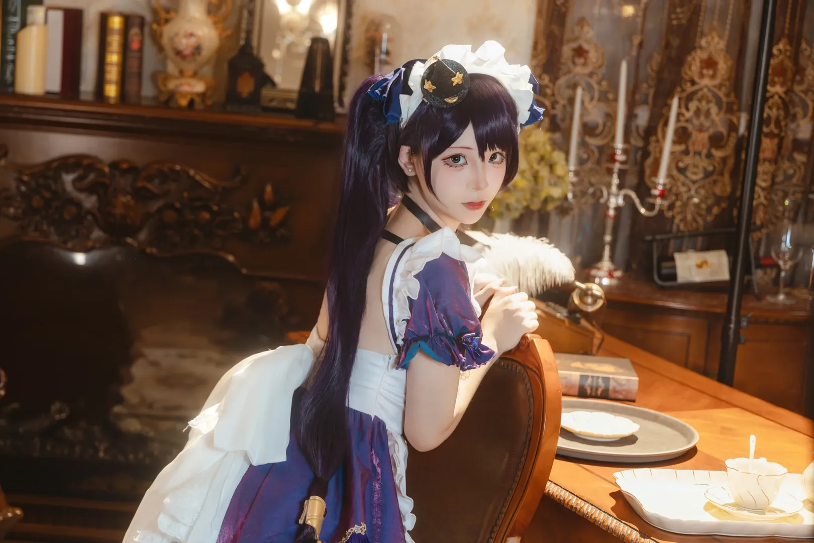 原神, 女仆装, 原神cosplay, 莫娜cos, 莫娜女仆 - 第2张