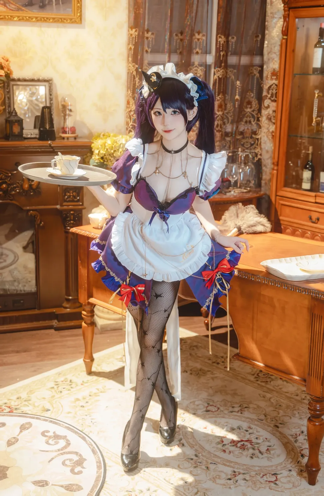 原神, 女仆装, 原神cosplay, 莫娜cos, 莫娜女仆 - 第3张