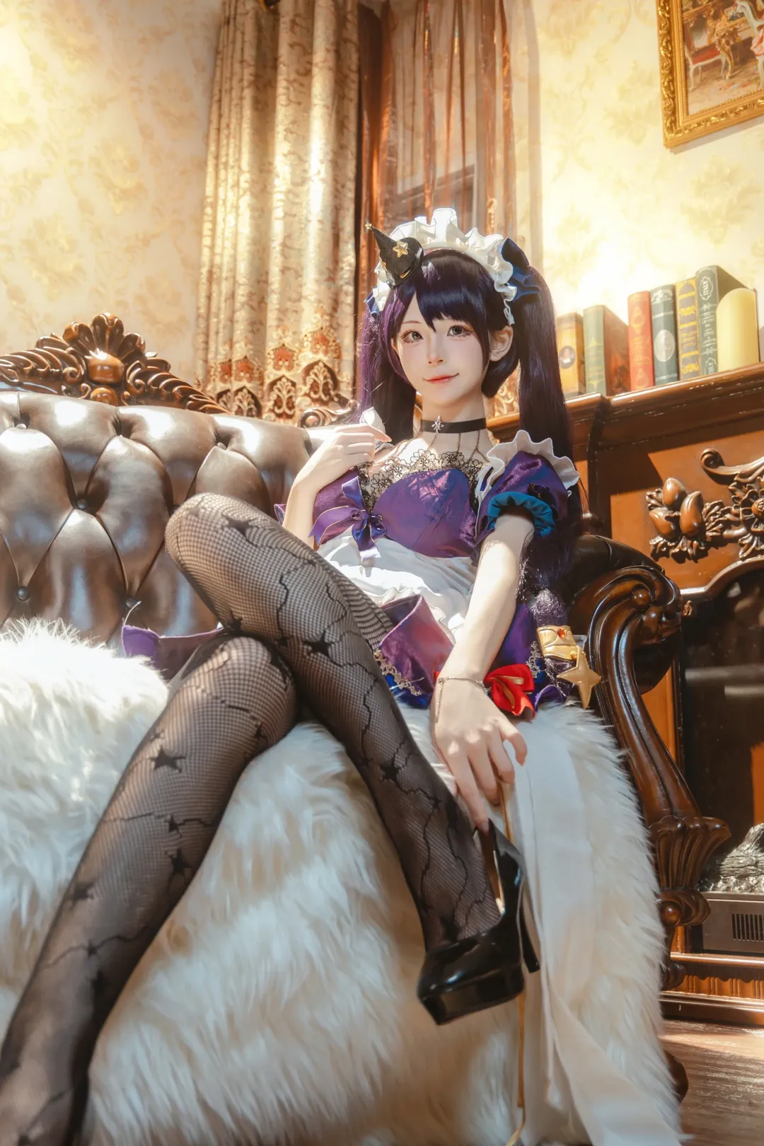原神, 女仆装, 原神cosplay, 莫娜cos, 莫娜女仆