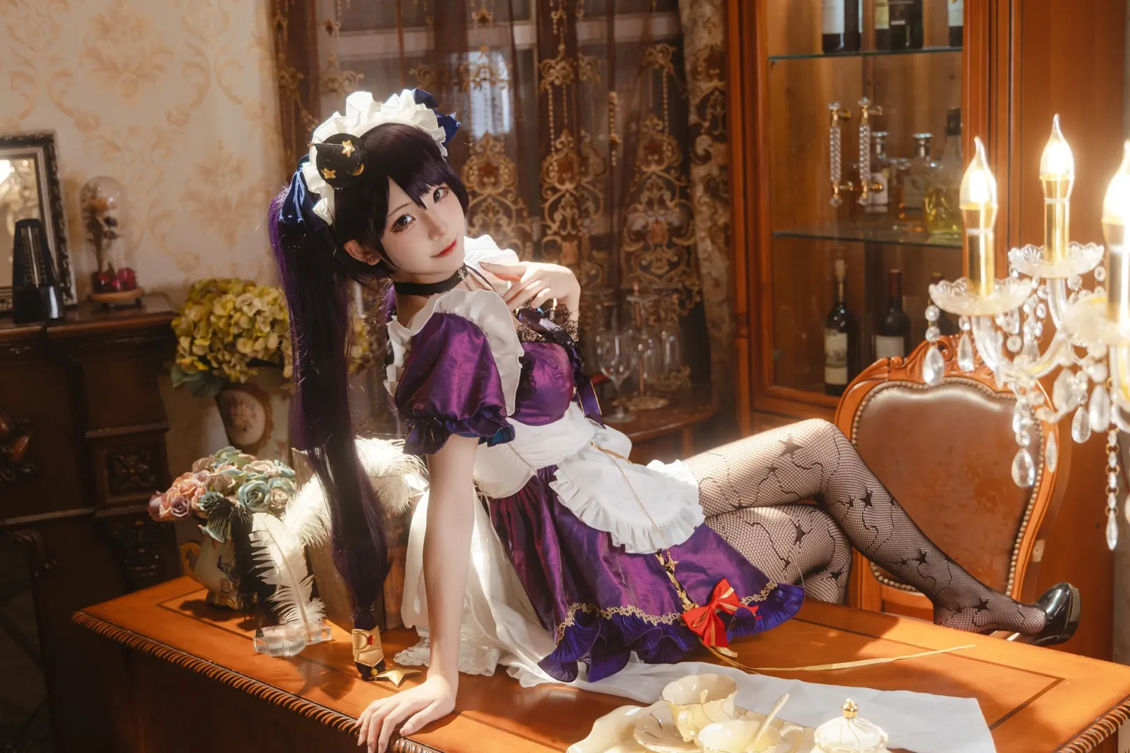 原神, 女仆装, 原神cosplay, 莫娜cos, 莫娜女仆 - 第6张