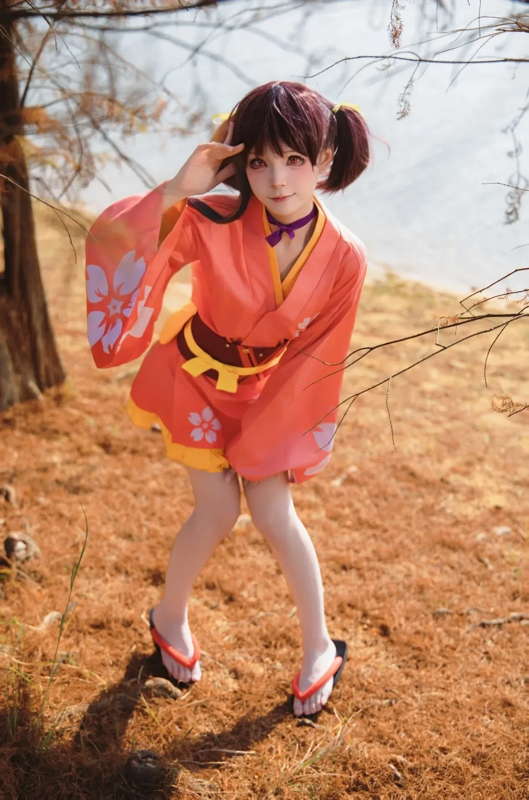 cosplay, 人像摄影, 无名cos, 甲铁城的卡巴内利, 户外秋景 - 第5张