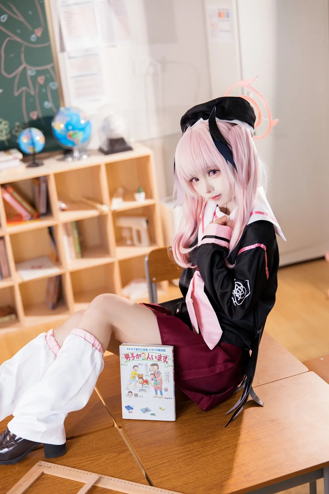 角色还原, 二次元摄影, 蔚蓝档案, 下江小春cos, 校园cosplay - 第2张