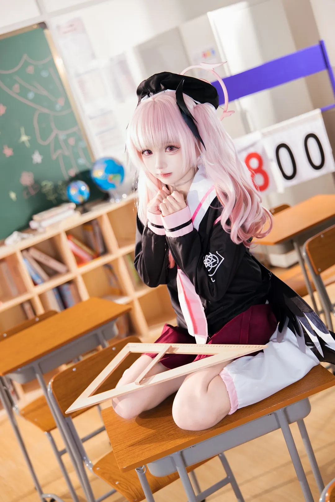 角色还原, 二次元摄影, 蔚蓝档案, 下江小春cos, 校园cosplay - 第3张