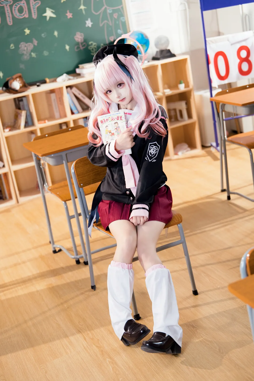 角色还原, 二次元摄影, 蔚蓝档案, 下江小春cos, 校园cosplay - 第6张