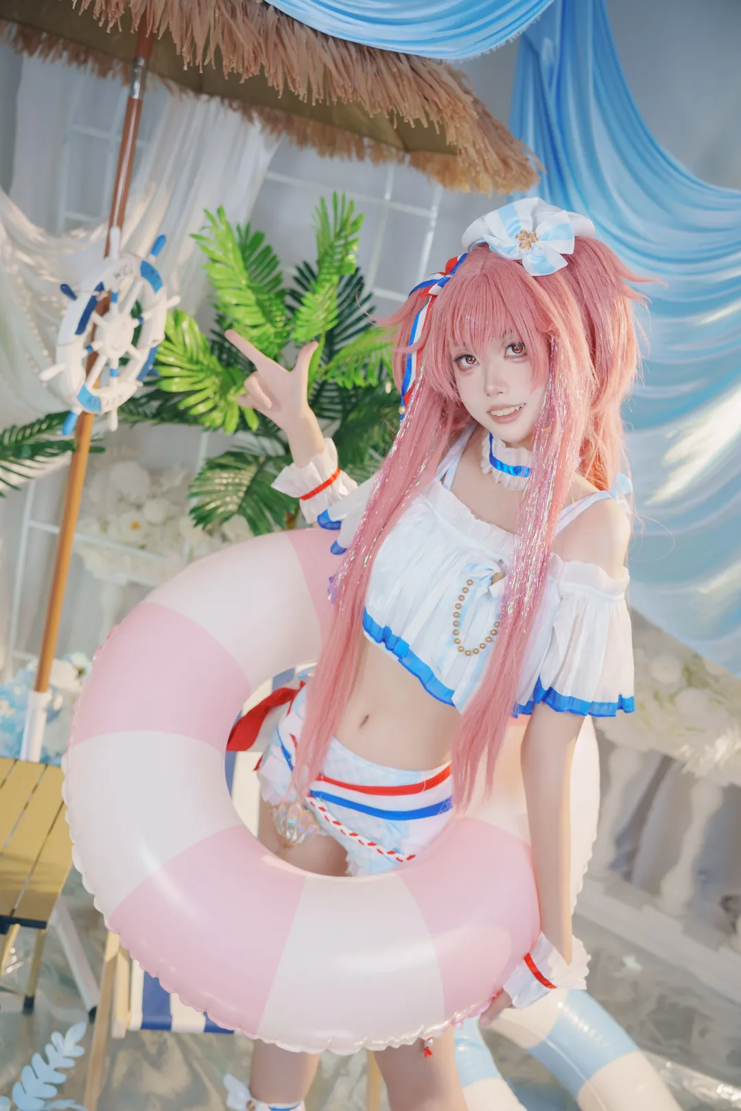 cosplay, Cosplay photoshoot, Airi Momoi cosplay, Project Sekai, Summer swimsuit - Image 2