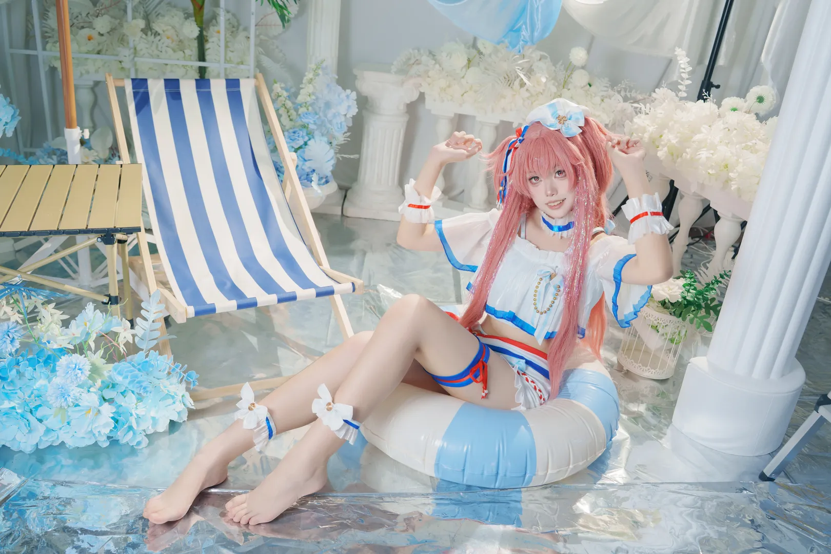 cosplay, Cosplay photoshoot, Airi Momoi cosplay, Project Sekai, Summer swimsuit - Image 4