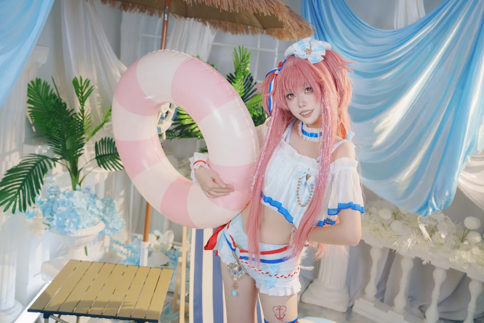 cosplay, Cosplay photoshoot, Airi Momoi cosplay, Project Sekai, Summer swimsuit - Image 5