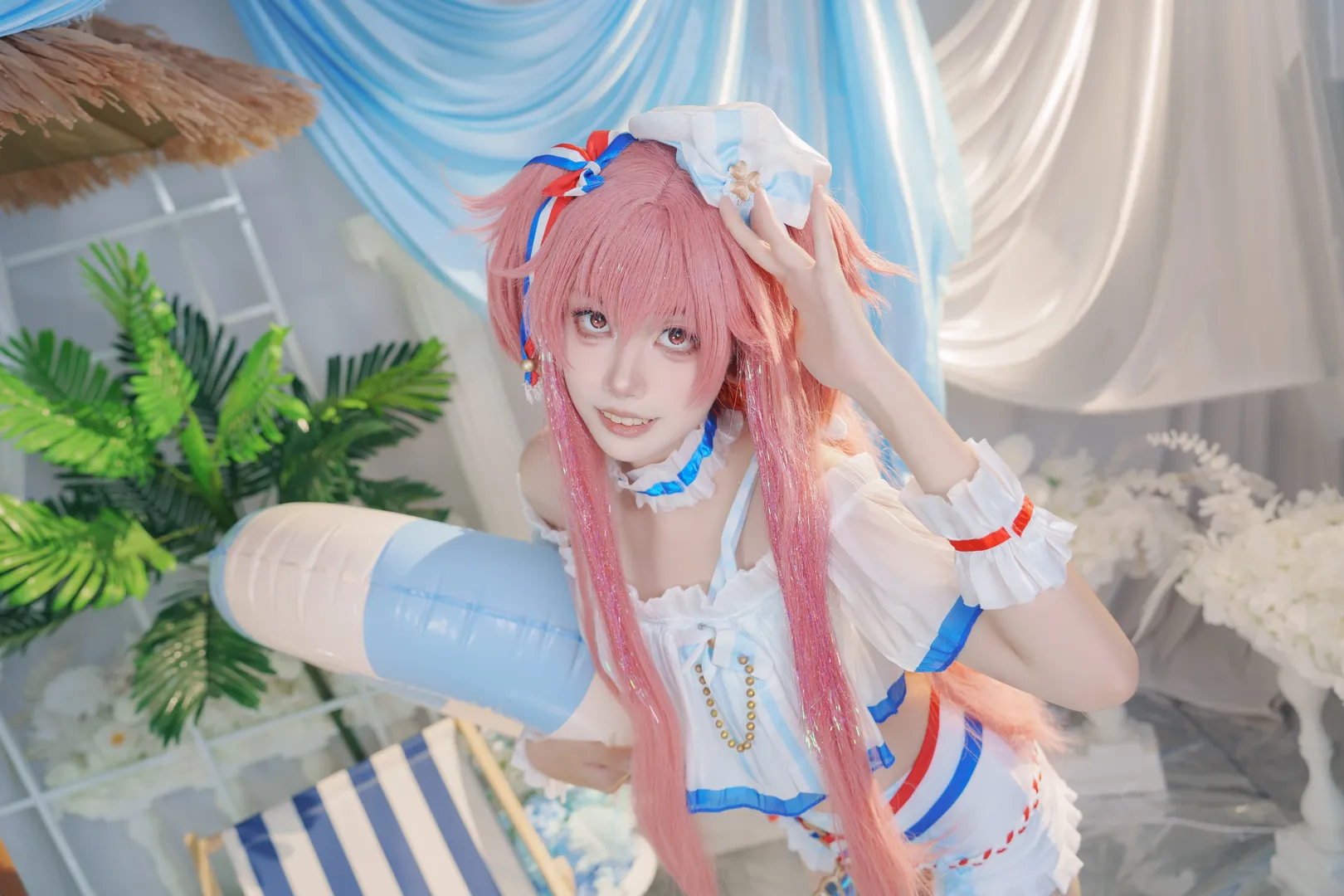 cosplay, Cosplay photoshoot, Airi Momoi cosplay, Project Sekai, Summer swimsuit - Image 7