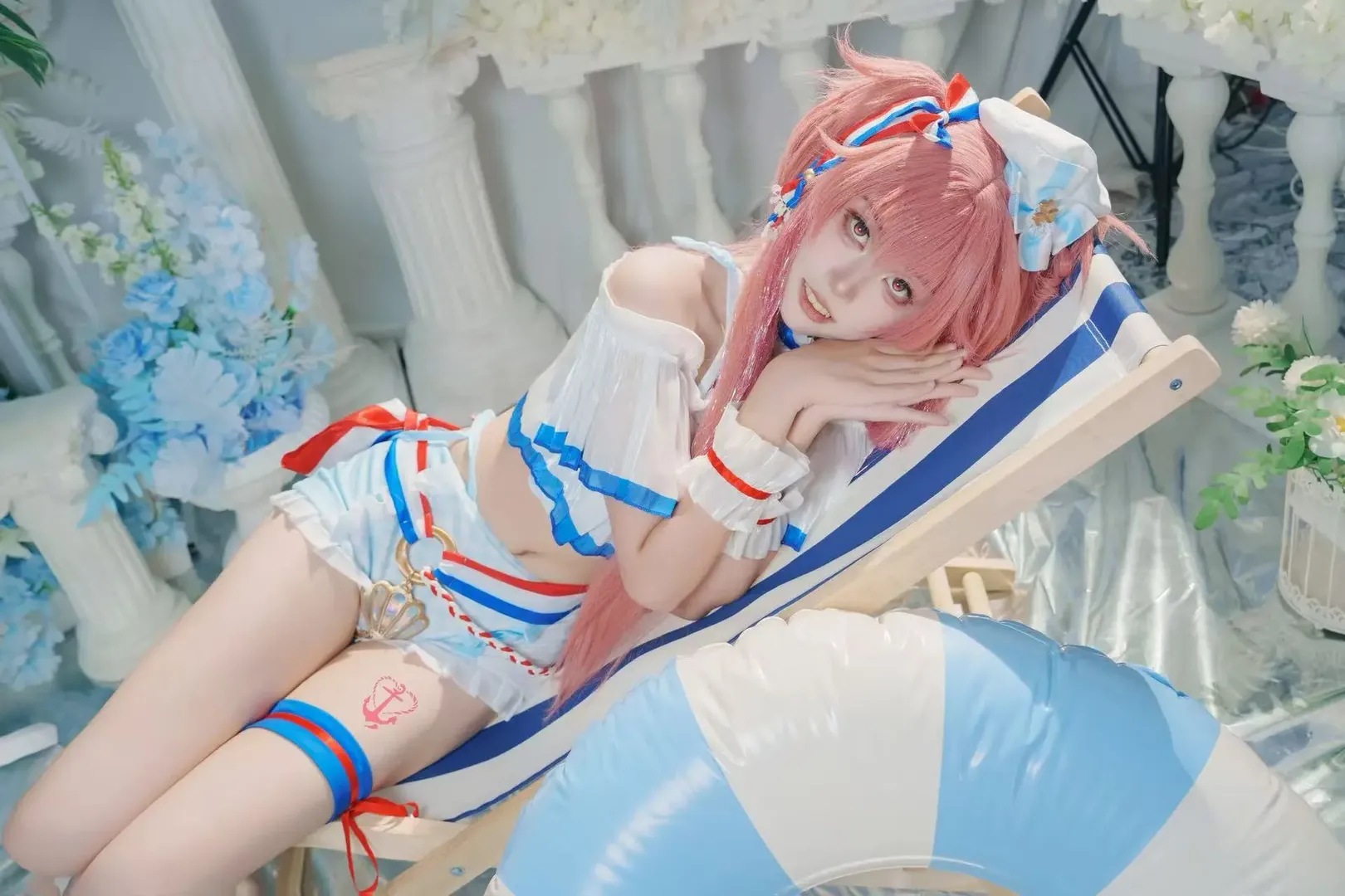 cosplay, Cosplay photoshoot, Airi Momoi cosplay, Project Sekai, Summer swimsuit - Image 8
