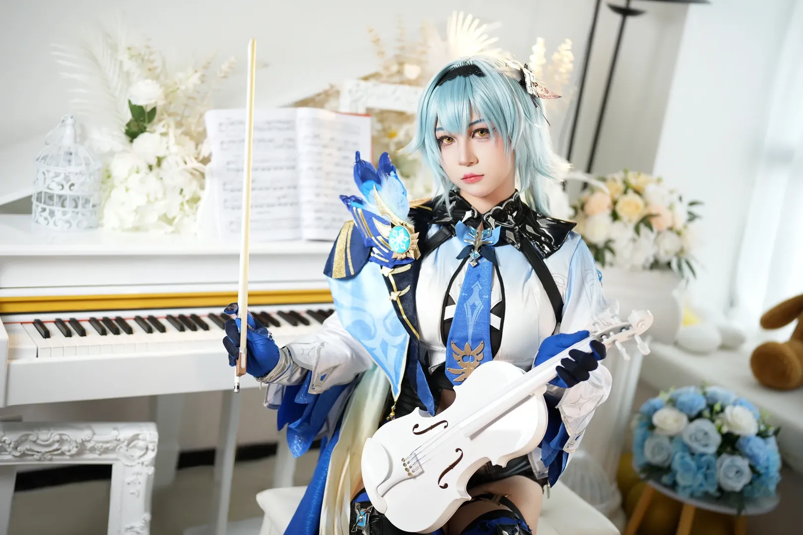 原神, cosplay, 二次元摄影, 优菈cos, 优菈仿妆 - 第6张