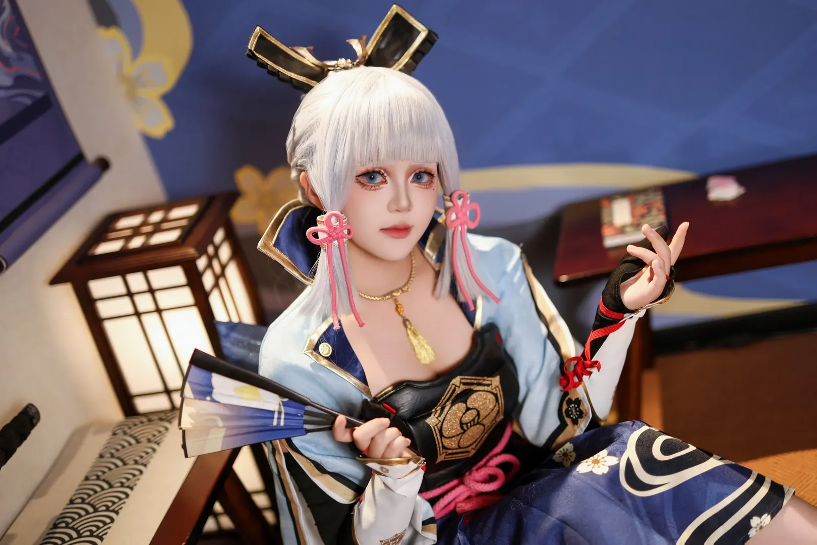 原神, 二次元コスプレ, 和風コスプレ, 神里綾華 コスプレ, 白鷺姫君 - 2枚目
