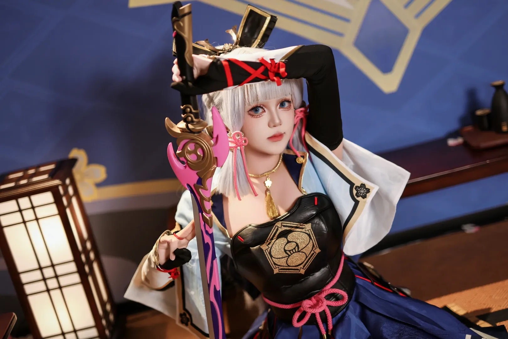 原神, 二次元cosplay, 和风cos, 神里绫华cos, 白鹭公主