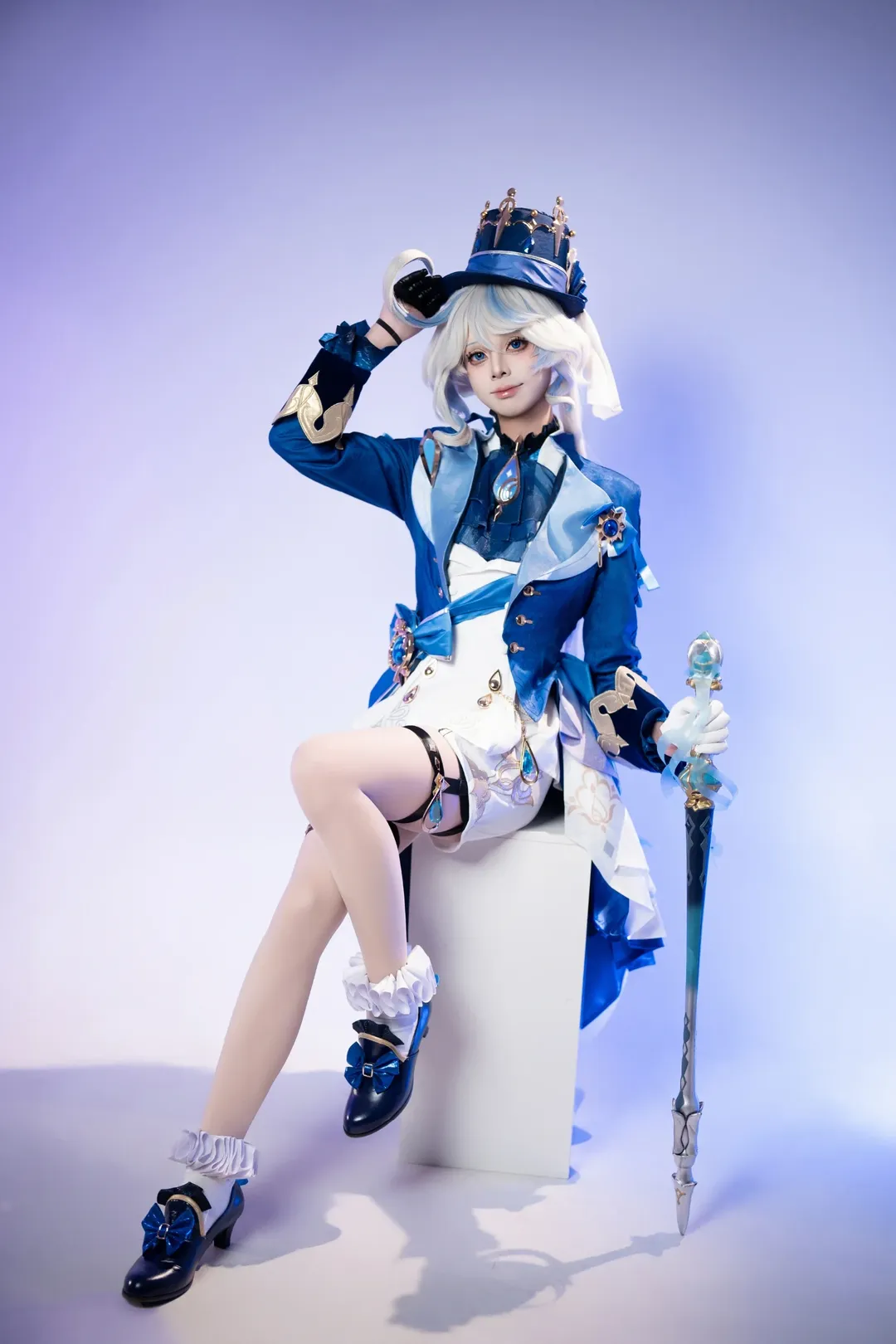 Genshin Impact, Furina cosplay, Fontaine, Water Goddess, Cosplay photoshoot - Image 3