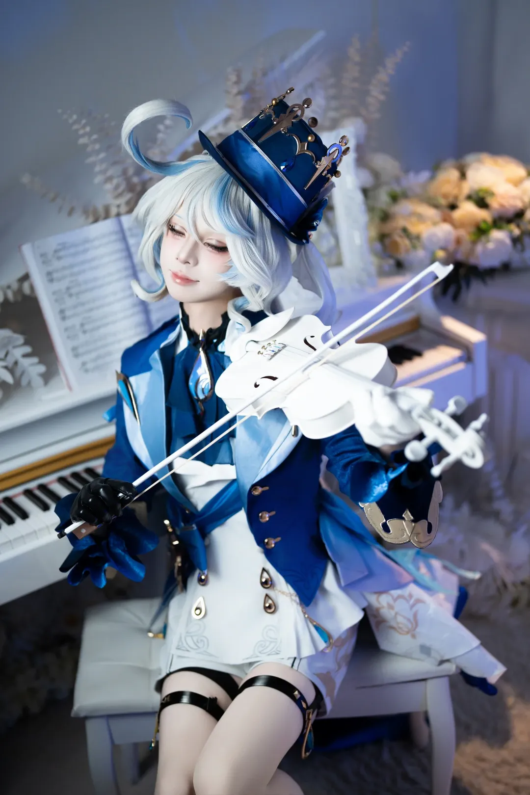 Genshin Impact, Furina cosplay, Fontaine, Water Goddess, Cosplay photoshoot - Image 5
