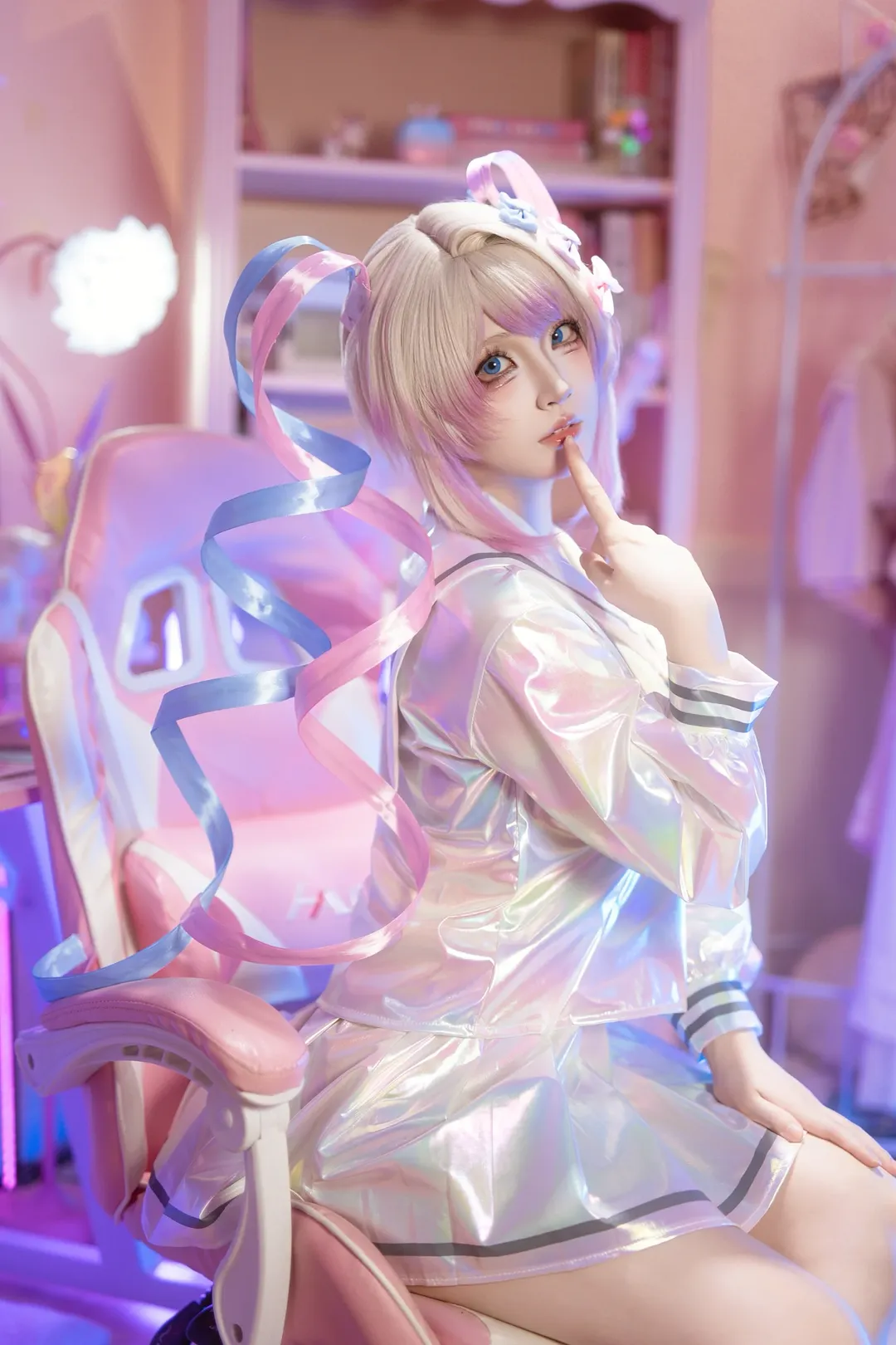 Cosplay, 超天酱cos, 大橘公馆•电竞少女, 电竞少女, 镭射材质 - 第2张