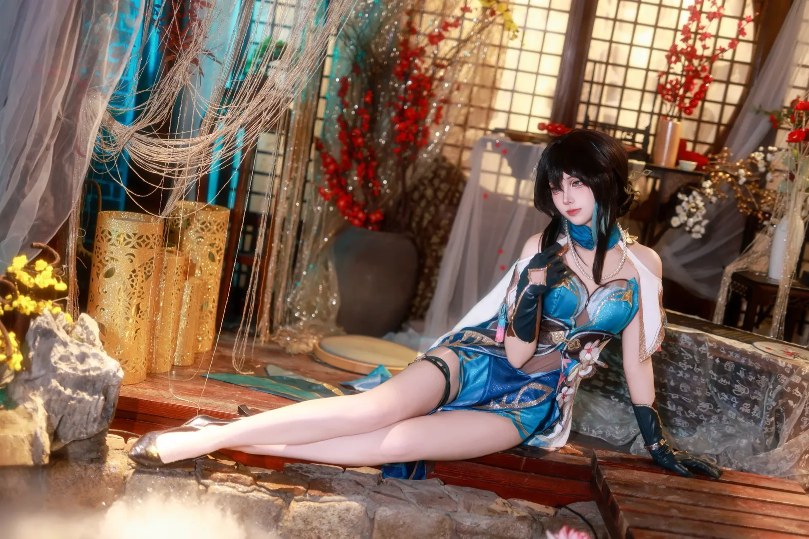 古风cosplay, 阮梅cos, 仙侠摄影, 国风少女, 荷塘月色