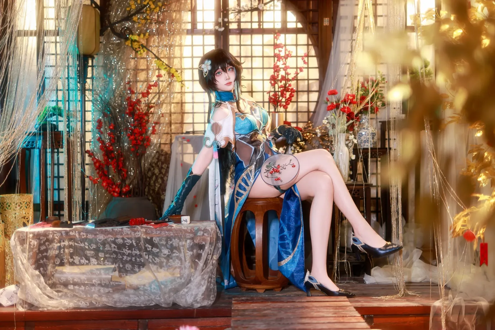 古风cosplay, 阮梅cos, 仙侠摄影, 国风少女, 荷塘月色 - 第4张