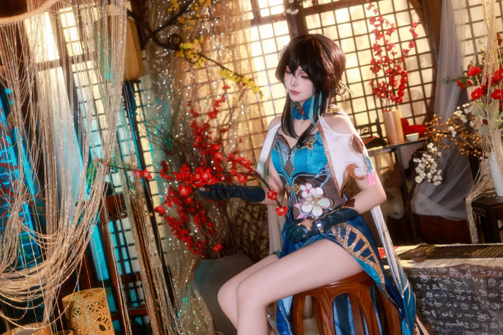 古风cosplay, 阮梅cos, 仙侠摄影, 国风少女, 荷塘月色 - 第6张