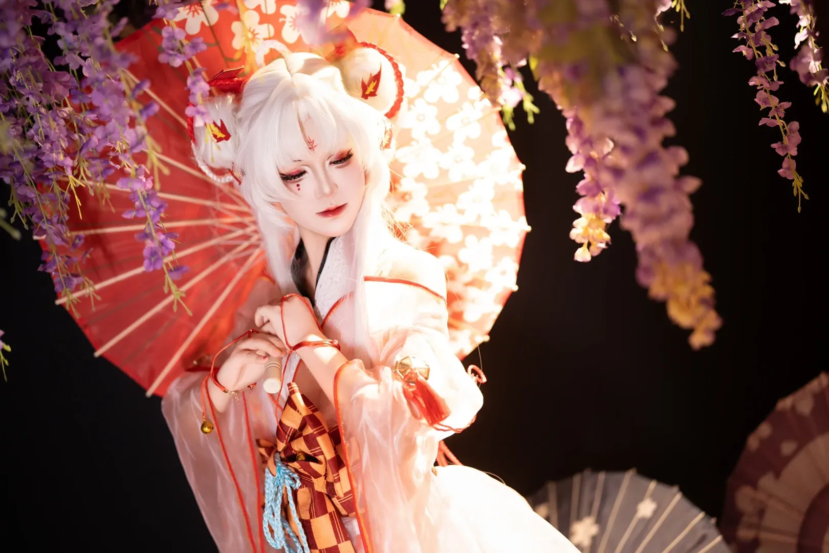 古风摄影, 和风cosplay, 不知火cos, 阴阳师, 白狐妖 - 第4张